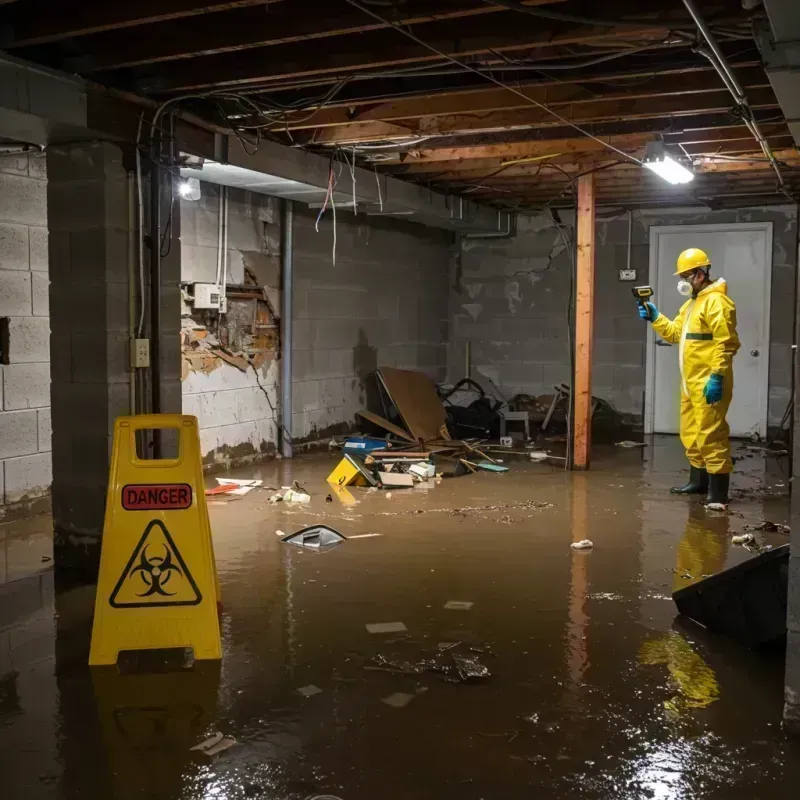 Flooded Basement Electrical Hazard in Cecil County, MD Property